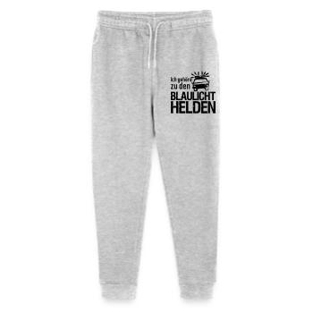 Blaulicht Polizei Feuerwehr Sanitäter Geschenk - Stanley/Stella Teenager Bio Jogginghose Mini Mover  - Grau meliert - Vorne