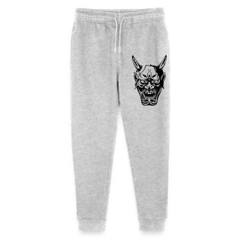 Hannya mask - Stanley/Stella Mini Mover Teen Organic Jogging Trousers  - heather grey - Front