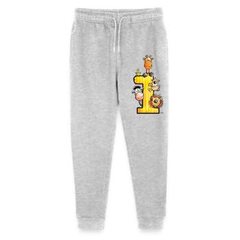 Erster Geburtstag - Stanley/Stella Teenager Bio Jogginghose Mini Mover  - Grau meliert - Vorne