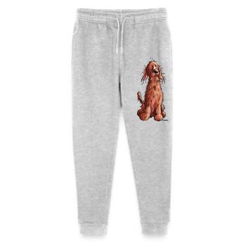 Süßer Irish Setter - Stanley/Stella Teenager Bio Jogginghose Mini Mover  - Grau meliert - Vorne
