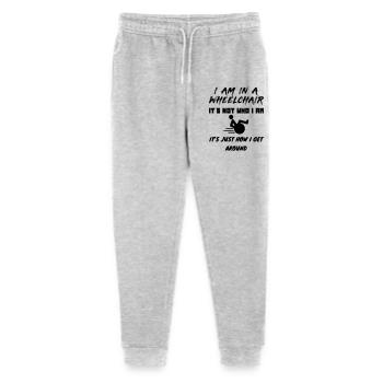 Durch meinen Rollstuhl habe ich Freiheit # - Stanley/Stella Teenager Bio Jogginghose Mini Mover  - Grau meliert - Vorne