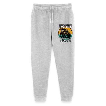 Née pour conduire un tracteur forcée à l'école - Pantalon de jogging bio Mini Mover Stanley/Stella Ado  - gris chiné - Devant