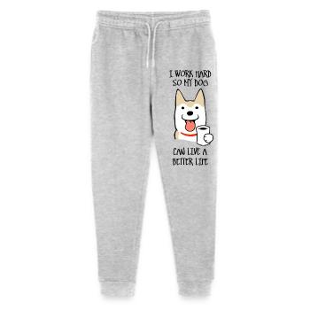 Ich arbeite hart - Stanley/Stella Teenager Bio Jogginghose Mini Mover  - Grau meliert - Vorne
