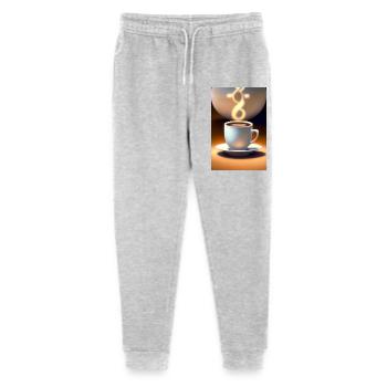 Café, grains de café - Pantalon de jogging bio Mini Mover Stanley/Stella Ado  - gris chiné - Devant