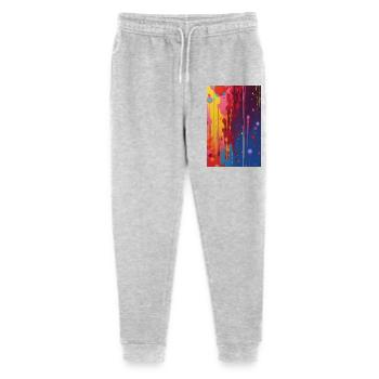 Abstrakte Kunst - Stanley/Stella Teenager Bio Jogginghose Mini Mover  - Grau meliert - Vorne