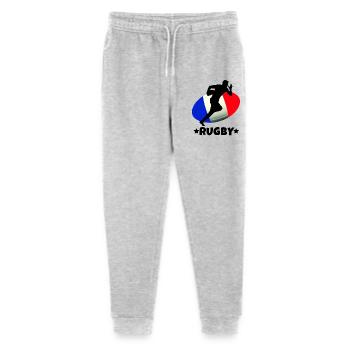 rugby, rugby sport, rugby French - Stanley/Stella Mini Mover Teen Organic Jogging Trousers  - heather grey - Front