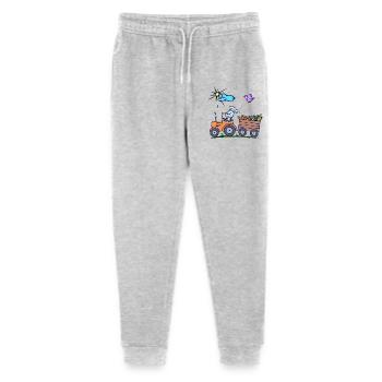 Tractor Farmer Field Vehicle Agricultural Machinery - Stanley/Stella Mini Mover Teen Organic Jogging Trousers  - heather grey - Front