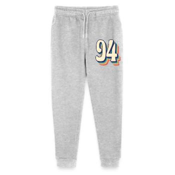 T-Shirt rétro Vintage numéro 94 quatre-vingt-quatorze - Pantalon de jogging bio Mini Mover Stanley/Stella Ado  - gris chiné - Devant