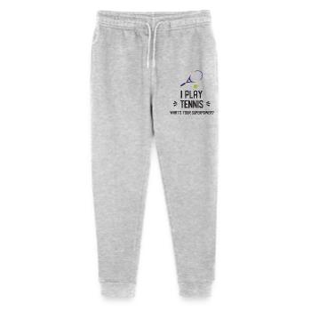 I Play Tennis. What's Your Superpower? - Stanley/Stella Mini Mover Teen Organic Jogging Trousers  - heather grey - Front