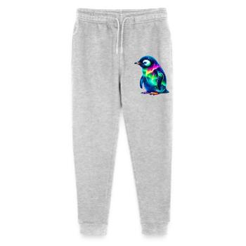 Aurora Borealis Pinguin - Stanley/Stella Teenager Bio Jogginghose Mini Mover  - Grau meliert - Vorne