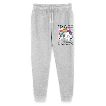 Yoga against everyday chaos & male mania - Stanley/Stella Mini Mover Teen Organic Jogging Trousers  - heather grey - Front