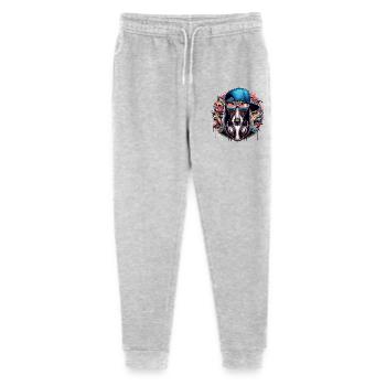 Windhund Gangsta Hund Graffiti Geschenk - Stanley/Stella Teenager Bio Jogginghose Mini Mover  - Grau meliert - Vorne