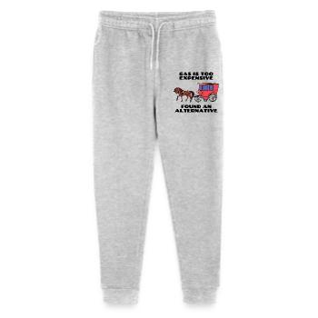 Tanken Cooler Spruch Energiespeicher Strom - Stanley/Stella Teenager Bio Jogginghose Mini Mover  - Grau meliert - Vorne