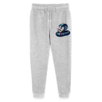 motif serpent Cobra dynamique et coloré - Pantalon de jogging bio Mini Mover Stanley/Stella Ado  - gris chiné - Devant