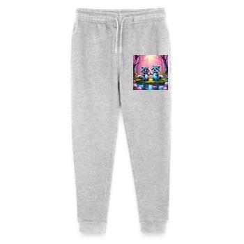 Raccoons in the fairytale forest - Stanley/Stella Mini Mover Teen Organic Jogging Trousers  - heather grey - Front