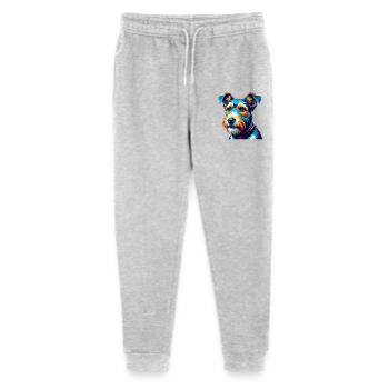 Draht Foxterrier Hunderasse Bunte Karikatur Kawaii - Stanley/Stella Teenager Bio Jogginghose Mini Mover  - Grau meliert - Vorne