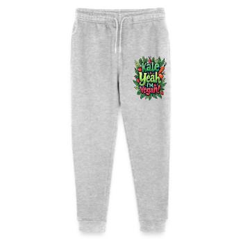 CHOU FRISÉ : OUI, JE SUIS VÉGÉTALIEN ! - Pantalon de jogging bio Mini Mover Stanley/Stella Ado  - gris chiné - Devant