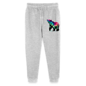 Bär - Stanley/Stella Teenager Bio Jogginghose Mini Mover  - Grau meliert - Vorne