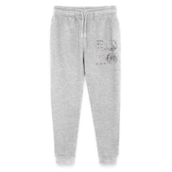 Nerd Astronomy Moon | Moon Map Space Travel - Stanley/Stella Mini Mover Teen Organic Jogging Trousers  - heather grey - Front