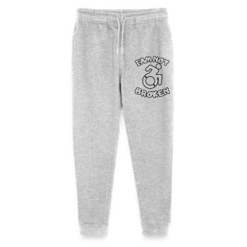 Ich sitze im Rollstuhl, bin aber nicht kaputt * - Stanley/Stella Teenager Bio Jogginghose Mini Mover  - Grau meliert - Vorne