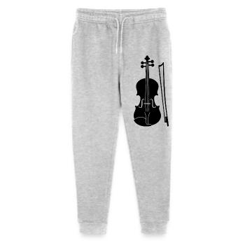 Violon graphique - Pantalon de jogging bio Mini Mover Stanley/Stella Ado  - gris chiné - Devant