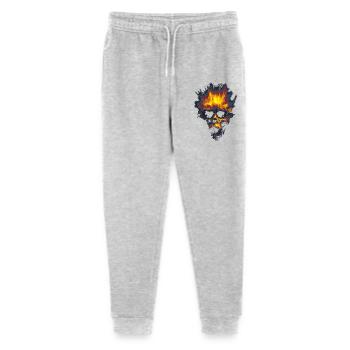 Stylized Skull - Stanley/Stella Mini Mover Teen Organic Jogging Trousers  - heather grey - Front