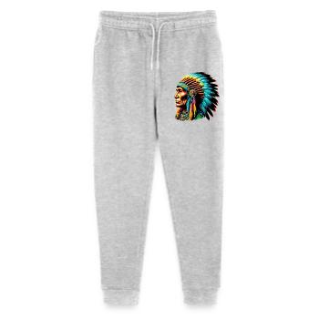 Amérindien Américain - Pantalon de jogging bio Mini Mover Stanley/Stella Ado  - gris chiné - Devant
