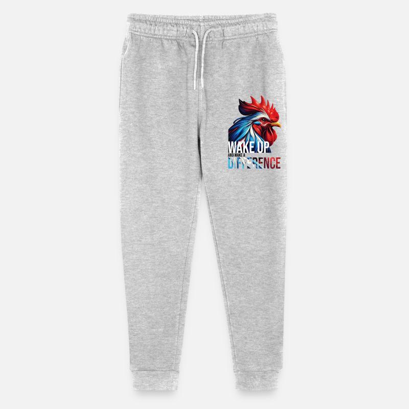 RÉVEILLEZ-VOUS ET FAITES UNE DIFFÉRENCE - Pantalon de jogging bio Mini Mover Stanley/Stella Ado  - gris chiné