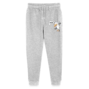 Moin Spruch Möwe Tiermotiv - Stanley/Stella Teenager Bio Jogginghose Mini Mover  - Grau meliert - Vorne