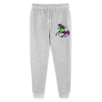 Pferd - Stanley/Stella Teenager Bio Jogginghose Mini Mover  - Grau meliert - Vorne