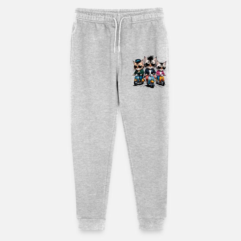 Chats rocker - Pantalon de jogging bio Mini Mover Stanley/Stella Ado  - gris chiné
