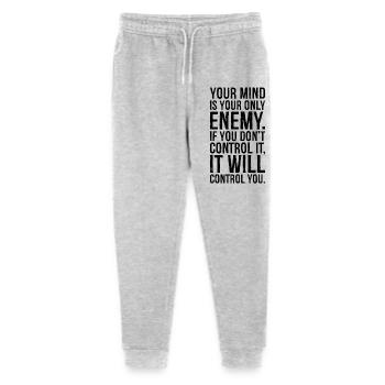 Votre est votre seul ennemi si vous ne le faites pas - Pantalon de jogging bio Mini Mover Stanley/Stella Ado  - gris chiné - Devant