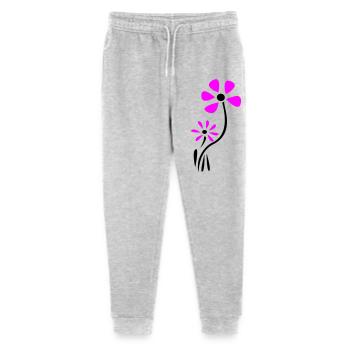 Blüten Fantasie - Stanley/Stella Teenager Bio Jogginghose Mini Mover  - Grau meliert - Vorne