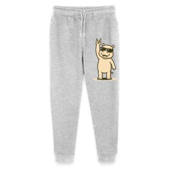 HipHoppo Rocks - Stanley/Stella Teenager Bio Jogginghose Mini Mover  - Grau meliert - Vorne