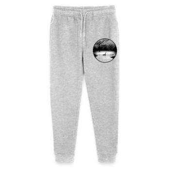 Anglers in a quiet natural setting – silhouette style - Stanley/Stella Mini Mover Teen Organic Jogging Trousers  - heather grey - Front