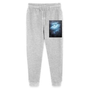 Mystical Moonlit Night Scene - Stanley/Stella Mini Mover Teen Organic Jogging Trousers  - heather grey - Front