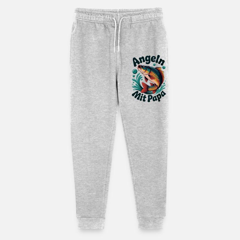 Pêcher avec papa - Pantalon de jogging bio Mini Mover Stanley/Stella Ado  - gris chiné