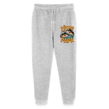 Fishing with Animal Dad - Stanley/Stella Mini Mover Teen Organic Jogging Trousers  - heather grey - Front
