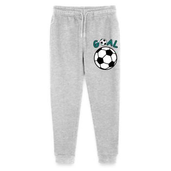 Fussball mit Goal Schriftzug - Stanley/Stella Teenager Bio Jogginghose Mini Mover  - Grau meliert - Vorne