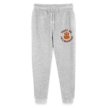 Trust Me I’m A Backpacker – Reiseshirt für Abenteu - Stanley/Stella Teenager Bio Jogginghose Mini Mover  - Grau meliert - Vorne