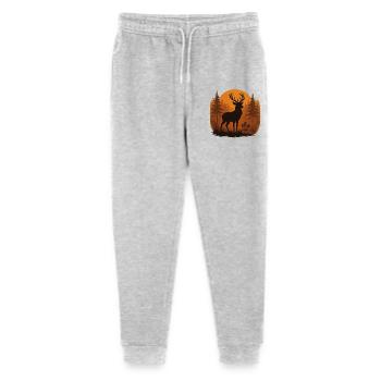 Deer silhouette autumn forest - Stanley/Stella Mini Mover Teen Organic Jogging Trousers  - heather grey - Front