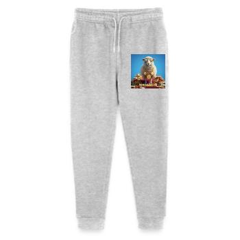 Mouton bling avec chaînes de pièces de monnaie - Pantalon de jogging bio Mini Mover Stanley/Stella Ado  - gris chiné - Devant