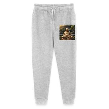 Golden Laughing Buddha Garden Figurine - Stanley/Stella Mini Mover Teen Organic Jogging Trousers  - heather grey - Front