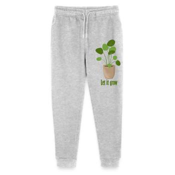 Laissez-le pousser – Plate Plant - Pantalon de jogging bio Mini Mover Stanley/Stella Ado  - gris chiné - Devant