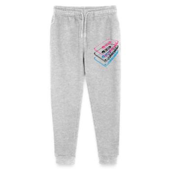 Cassette 3D – Mixtape rétro Perspective vintage - Pantalon de jogging bio Mini Mover Stanley/Stella Ado  - gris chiné - Devant