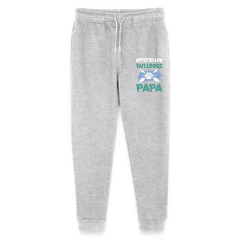 Bulldog Dogs Dad - Stanley/Stella Mini Mover Teen Organic Jogging Trousers  - heather grey - Front