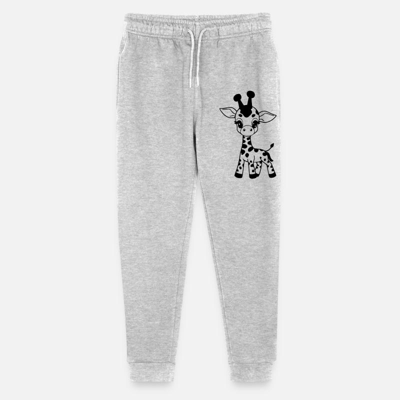 Girafe bébé girafe - Pantalon de jogging bio Mini Mover Stanley/Stella Ado  - gris chiné