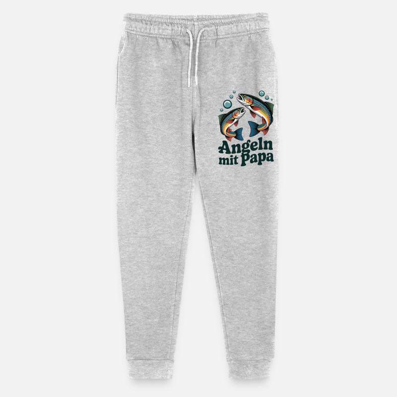 Pêcher avec papa - Pantalon de jogging bio Mini Mover Stanley/Stella Ado  - gris chiné