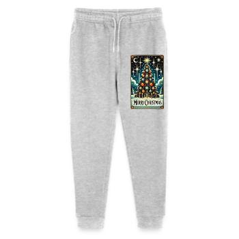 Sternenblauer Vintage-Weihnachtsbaum - Stanley/Stella Teenager Bio Jogginghose Mini Mover  - Grau meliert - Vorne