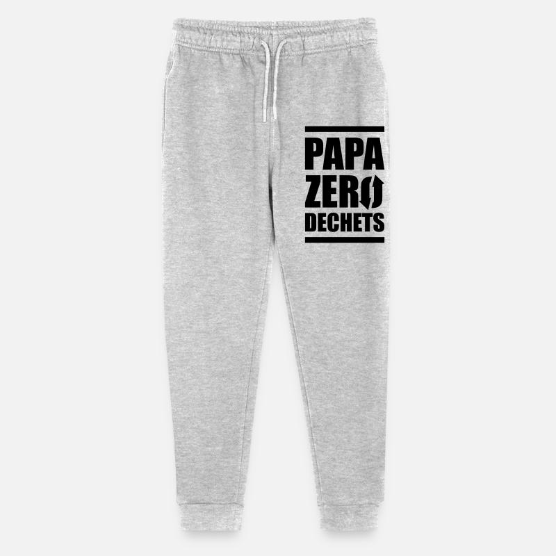 papa zero dechets - Pantalon de jogging bio Mini Mover Stanley/Stella Ado  - gris chiné